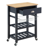 Hampton Kitchen Cart Blue - WhatYouNeedSales