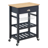 Hampton Kitchen Cart Blue - WhatYouNeedSales