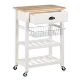 Hampton Kitchen Cart White - WhatYouNeedSales