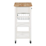 Hampton Kitchen Cart White - WhatYouNeedSales