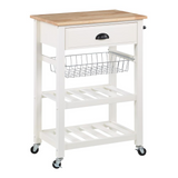 Hampton Kitchen Cart White - WhatYouNeedSales