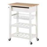 Hampton Kitchen Cart White - WhatYouNeedSales