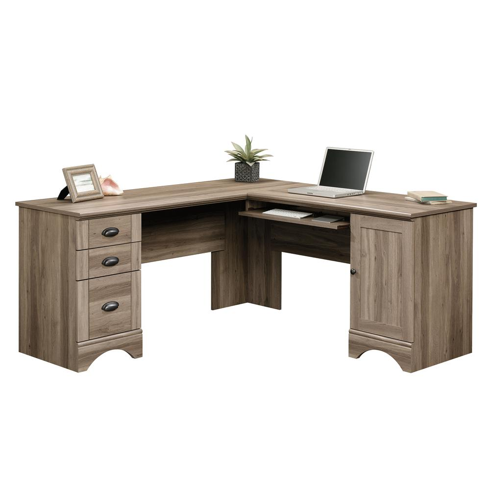 Harbor View Sao A2 Corner Computer Desk - Ember Workspace - WhatYouNeedSales