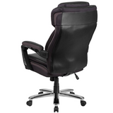 HERCULES Series Big & Tall 500 lb. Rated Black LeatherSoft Executive Swivel Ergonomic Office Chair with Adjustable Headrest - WhatYouNeedSales