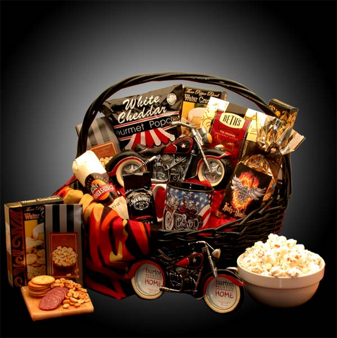 He’s A Motorcycle Man Gift Basket - Perfect Gift