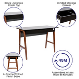 Darla Home Office Writing Computer Desk with Dedicated Drawer - Ember Workspace - WhatYouNeedSales