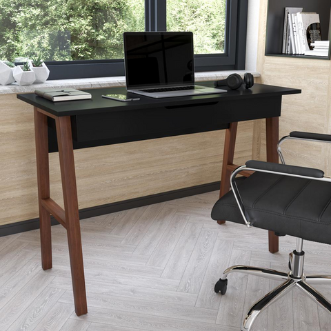 Darla Home Office Writing Computer Desk with Dedicated Drawer - Ember Workspace - WhatYouNeedSales