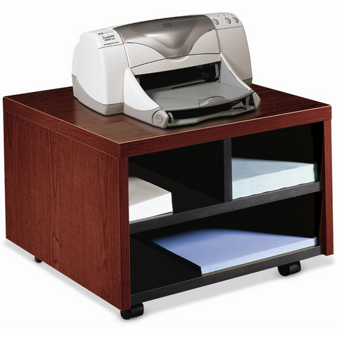 HON H105679 Printer Cart - Metal - 20" Width x 21.5" Depth x 14.1" Height - Mahogany - WhatYouNeedSales