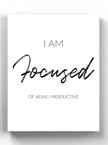 I Am Focused Wrapped Canvas -SmartPrintsInk Designs - WhatYouNeedSales