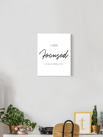 I Am Focused Wrapped Canvas -SmartPrintsInk Designs - WhatYouNeedSales