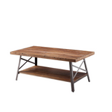 Ikram Coffee Table, Weathered Oak & Sandy Black - WhatYouNeedSales