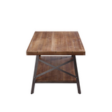 Ikram Coffee Table, Weathered Oak & Sandy Black - WhatYouNeedSales