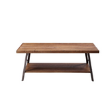 Ikram Coffee Table, Weathered Oak & Sandy Black - WhatYouNeedSales