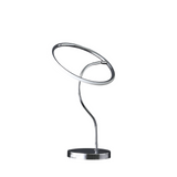 26" Silver Halo Ring LED Desk Table Lamp - WhatYouNeedSales