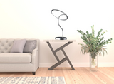 26" Silver Halo Ring LED Desk Table Lamp - WhatYouNeedSales