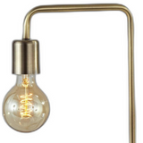 Industrial Antique Brass Finish Metal Desk Lamp With Vintage Edison Bulb - WhatYouNeedSales