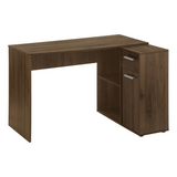 Monarch Specialties Home Workstation with Storage Shelves and Cabinet -Ember Workspace - WhatYouNeedSales