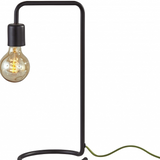 Industrial Matte Black Finish Metal Desk Lamp With Vintage Edison Bulb - WhatYouNeedSales