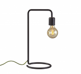 Industrial Matte Black Finish Metal Desk Lamp With Vintage Edison Bulb - WhatYouNeedSales