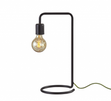 Industrial Matte Black Finish Metal Desk Lamp With Vintage Edison Bulb - WhatYouNeedSales