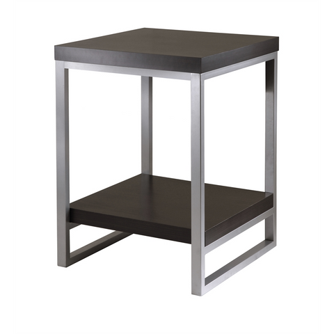 Jared End Table Enamel Steel Tube - Modern Storage