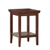 Ledgewood End Table - Classic Design Solid Rubberwood