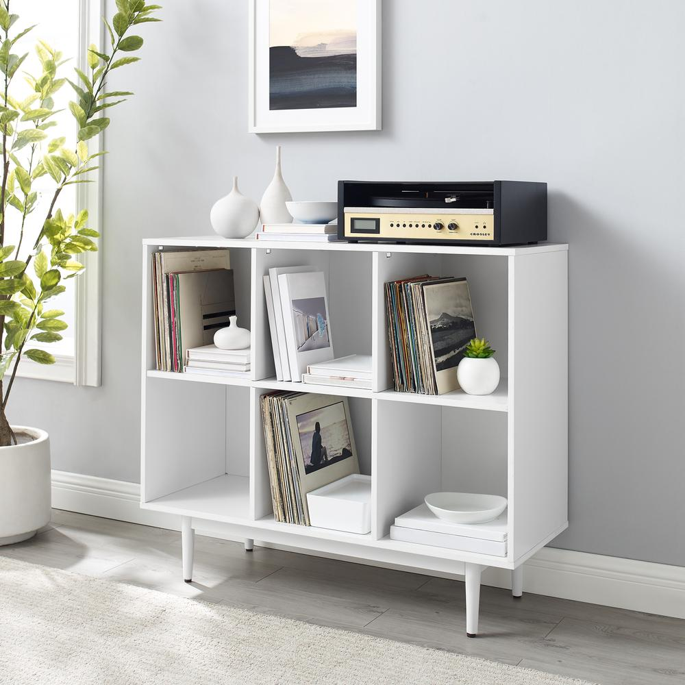 Liam 6 Cube Bookcase White - WhatYouNeedSales