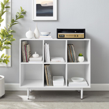 Liam 6 Cube Bookcase White - WhatYouNeedSales