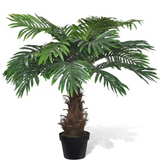 Lifelike Artificial Cycas Palm Tree with Pot 31", 241354 - WhatYouNeedSales