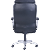 Lorell Big & Tall Chair with Flexible Air Technology - Black Bonded Leather Seat - Black Bonded Leather Back - 5-star Base - Armrest - 1 Each - WhatYouNeedSales