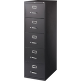 Lorell Commercial Grade Vertical File Cabinet - 5-Drawer - 18" x 26.5" x 61" - 5 x Drawer(s) for File - Legal - Vertical - Heavy Duty, Security Lock, Ball-bearing Suspension - Black - Steel -