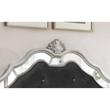 Black Velvet Tufted Bedroom Bench with Mirrored Accents - WhatYouNeedSales