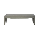 Liberty Furniture Montage Collection Bed Bench - Platinum Finish - WhatYouNeedSales