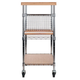 Madera Kitchen Cart in Natural Bamboo - WhatYouNeedSales