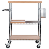 Madera Kitchen Cart in Natural Bamboo - WhatYouNeedSales