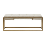 Greenwich Accent Bench, Brown/Antique Bronze - WhatYouNeedSales