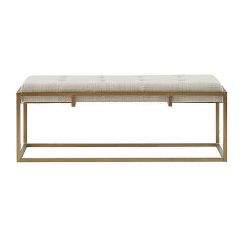 Greenwich Accent Bench, Brown/Antique Bronze - WhatYouNeedSales