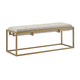 Greenwich Accent Bench, Brown/Antique Bronze - WhatYouNeedSales