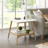 Madison Park Parker End Table Off-White/Natural