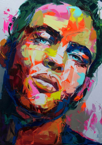 Man Faces Knife Art Painting - WhatYouNeedSales