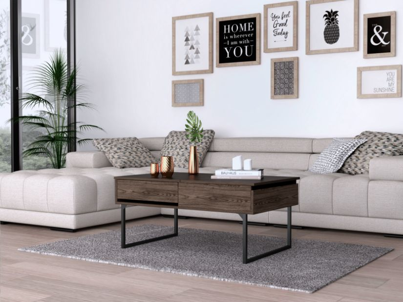 Manila Lift Top Coffee Table, One Drawer - WhatYouNeedSales