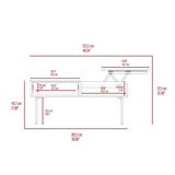 Manila Lift Top Coffee Table, One Drawer - WhatYouNeedSales