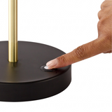 Matte Black and Gold Mod LED Adjustable Desk Lamp - WhatYouNeedSales