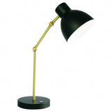 Matte Black and Gold Mod LED Adjustable Desk Lamp - WhatYouNeedSales