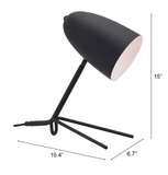 Matte Black Tripod Table or Desk Lamp - WhatYouNeedSales