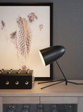 Matte Black Tripod Table or Desk Lamp - WhatYouNeedSales