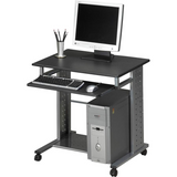 Mayline Mobile Workstation - For - Table TopRectangle Top - 29.75" Height x 29.75" Width x 23.50" Depth - Assembly Required - Charcoal Black - Steel - 1 Each - WhatYouNeedSales