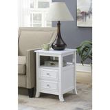 Melbourne End Table - Transitional Style Storage Space