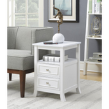 Melbourne End Table - Transitional Style Storage Space