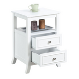 Melbourne End Table - Transitional Style Storage Space